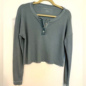 American Eagle Waffle Knit Long-sleeve